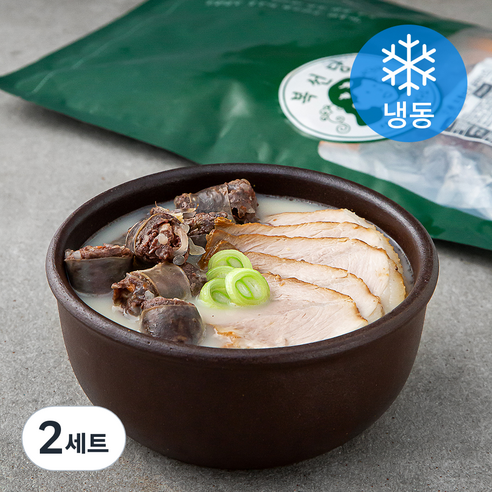 복선당 제주 돔베고기 순대국밥 2인분 600g + 소스 15g x 2p 세트 (냉동), 2세트
