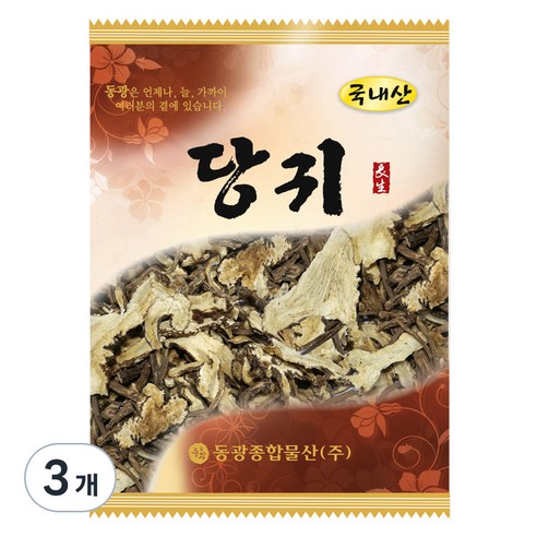 동광종합물산 당귀 국내산, 100g, 3개