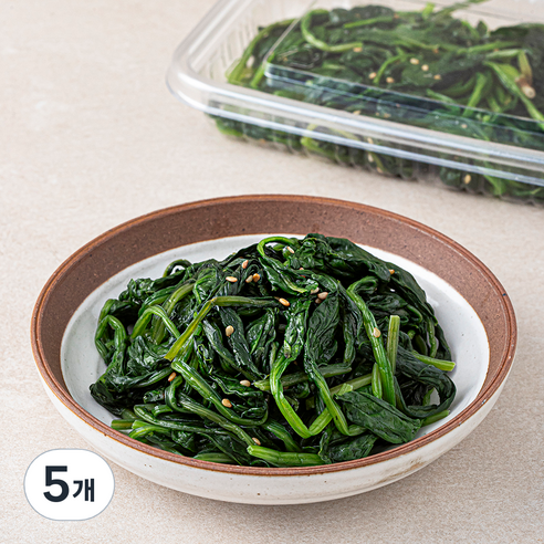식탁위의사계 시금치나물, 75g, 5개