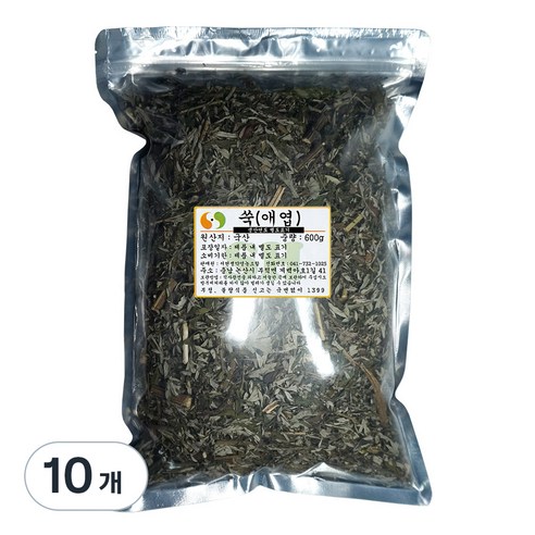 자연한재 말린 쑥, 10개, 300g