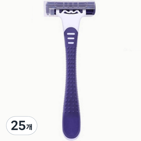 블루마켓 컴팩트 일회용 면도기 블루, 25개, 1개입
