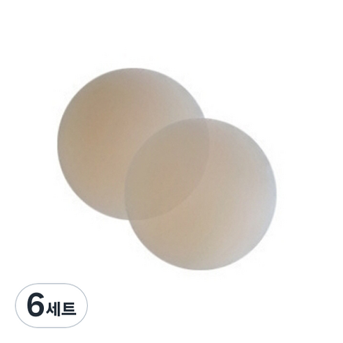 쏘나이스 실리콘 니플패치 라이트베이지 8cm, 6세트