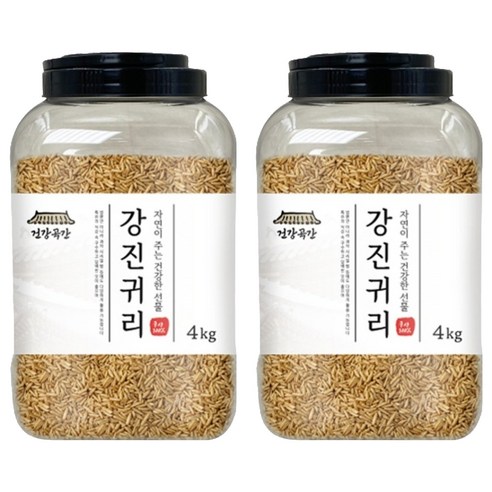 건강곡간 강진귀리 통, 4kg, 2개