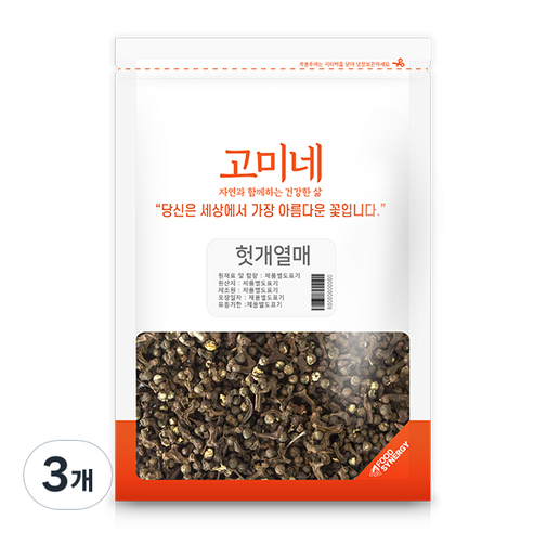 고미네 헛개열매, 300g, 3개