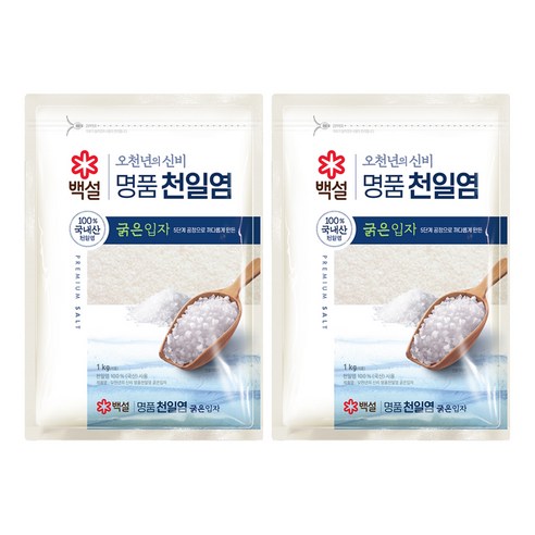 백설 오천년의 신비 굵은입자 천일염 