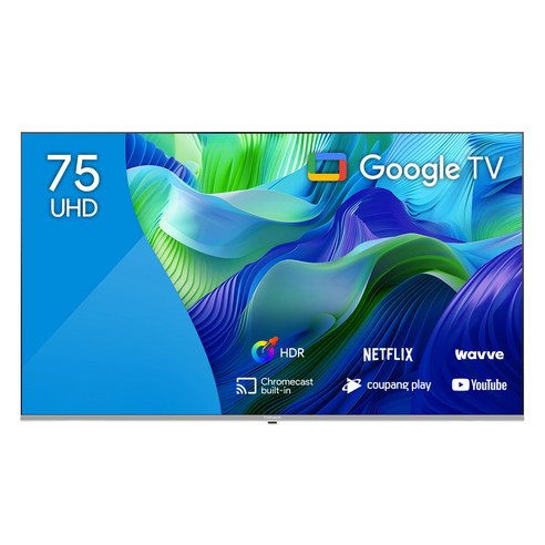 더함 4K UHD LED 구글 OS TV, 190cm(75인치), NA752UHD SMART HOME60 24k1, 벽걸이형, 방문설치 TV/영상가전