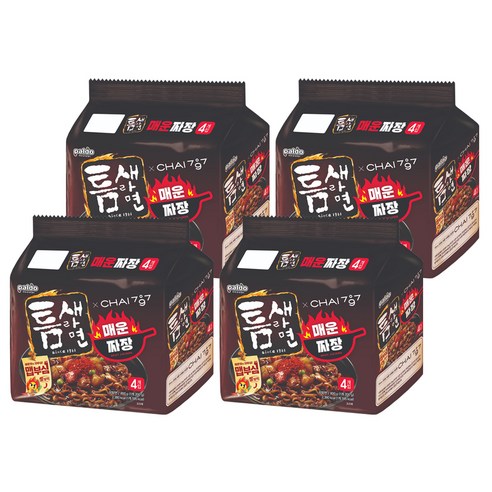팔도 틈새라면 매운짜장, 16개