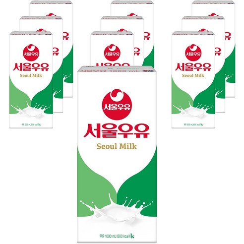 서울우유 멸균우유 1000ML, 10개입