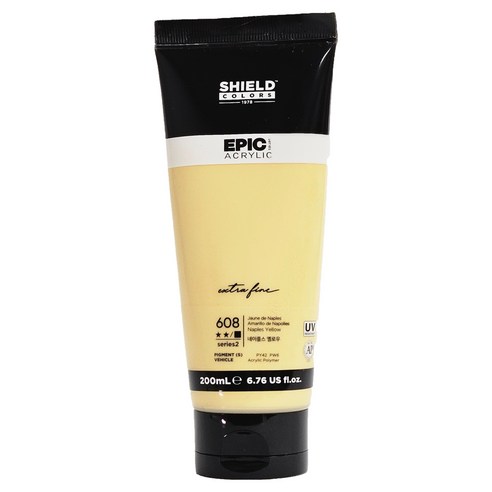 쉴드 에픽아크릴 물감, 200ml, 1색