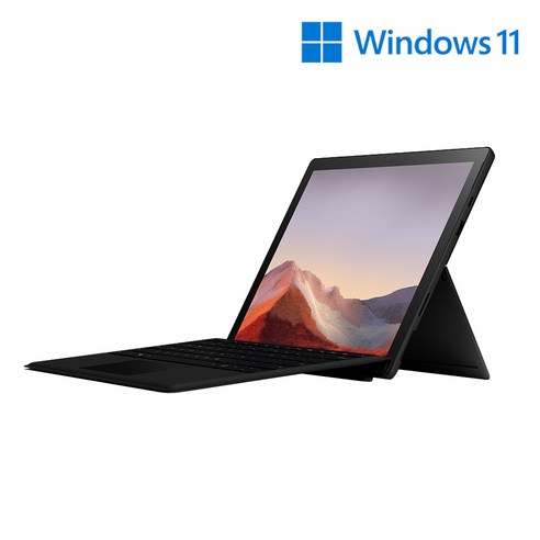 마이크로소프트 2019 Surface Pro7 12.3 + 블랙 타입커버 세트, 매트 블랙, 코어i7 10세대, 256GB, 16GB, WIN10 Home, VNX-00023