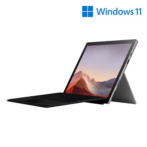 마이크로소프트 2019 Surface Pro7 12.3 + 블랙타입커버세트, 플래티넘, 코어i5 10세대, 128GB, 8GB, WIN10 Home, VDV-00010