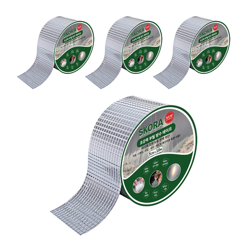 스코라 부틸 방수 테이프 5cm x 10m, 1개