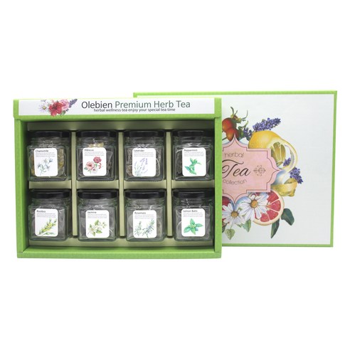올레비엔 티백 허브차 랜덤발송 8종 x 5p 세트, 1세트, 티백 8종