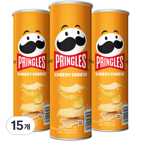 켈로그 프링글스 치즈맛, 110g, 15개