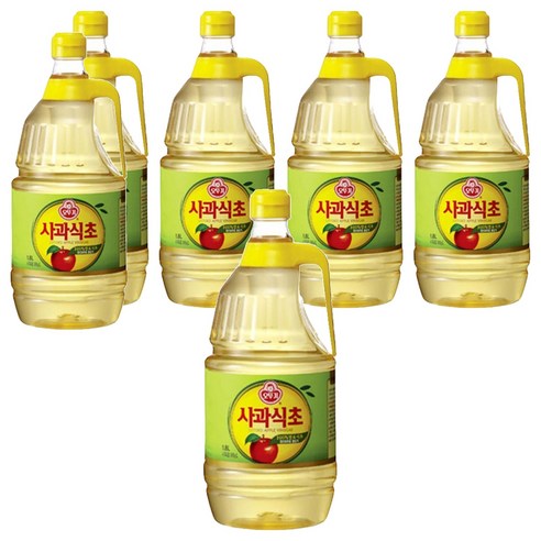 오뚜기 사과식초, 1.8L, 6개