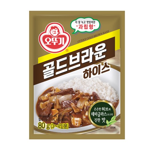 오뚜기 골드브라운 하이스, 80g, 1개