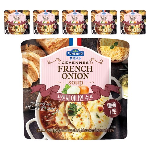 폰타나 프렌치 어니언 전자레인지용 수프, 180g, 6개