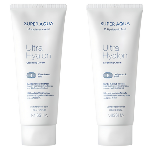 미샤 수퍼 아쿠아 울트라 히알론 클렌징 크림, 200ml, 2개