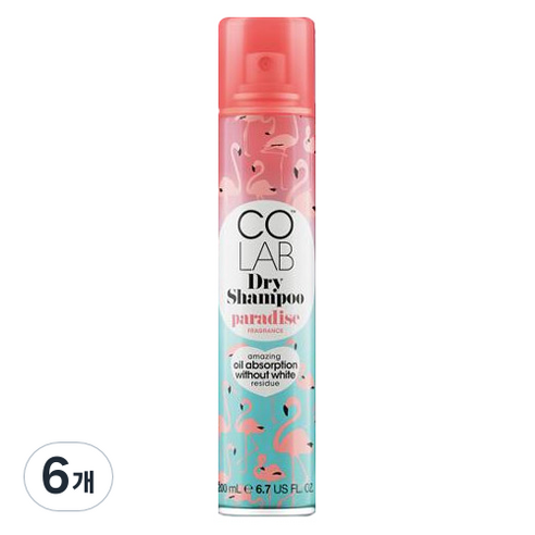 코랩 파라다이스 드라이샴푸 시트러스코코넛향, 200ml, 6개
