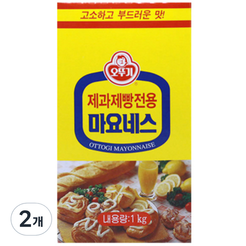 오뚜기 제과제빵전용 마요네스 /비닐, 1kg, 2개