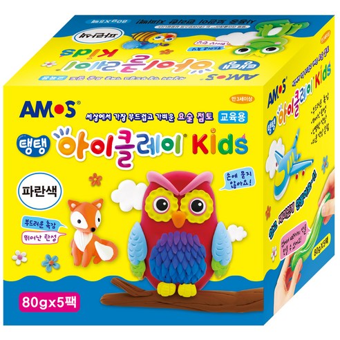아모스 아이클레이 KIDS 5p, 파랑, 400g, 1개