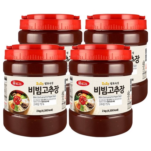 움트리 비빔 고추장, 2kg, 4개