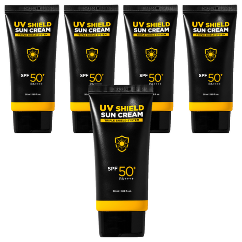 미프 UV쉴드 선크림 SPF50+ PA++++, 50ml, 5개