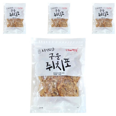 더먹다 구운쥐치포, 145g, 4개