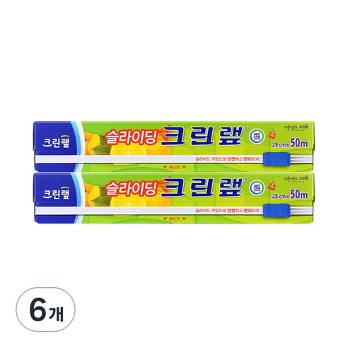 크린랲 슬라이딩 랩, 50m, 6개