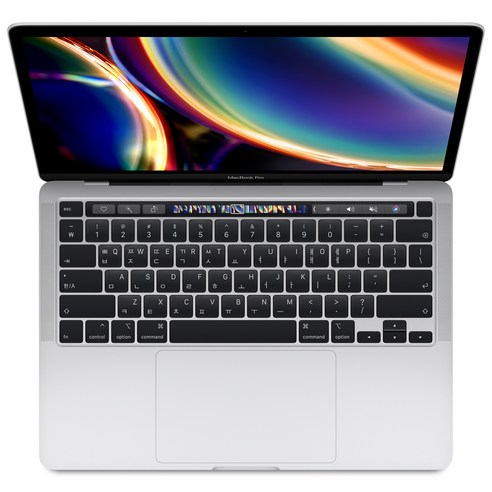 Apple 2020 맥북 프로 터치바 13.3, 실버, 코어i7 10세대, 1024GB, 16GB, MAC OS, Z0Y9000CA