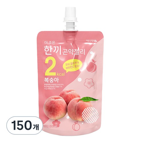 더존건강 더 조은 한끼곤약젤리 복숭아, 150g, 150개