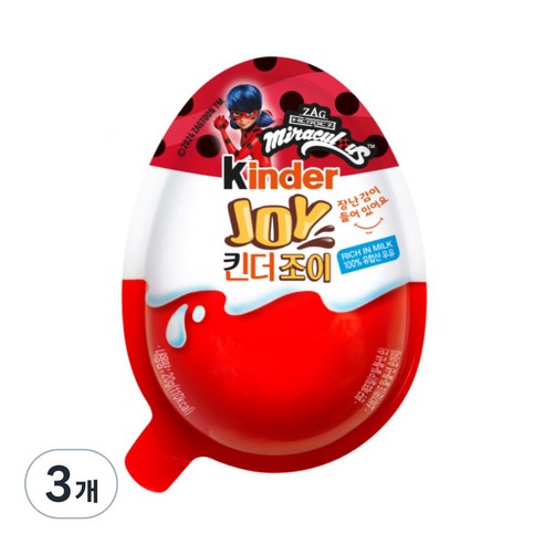 킨더조이 핑크, 20g, 3개
