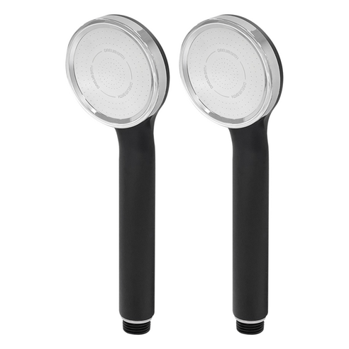 대림바스 수압상승 샤워헤드 1기능, 2개, 무광블랙