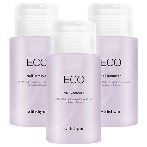 위드샨 대용량 펌프형 에코네일리무버, 200ml, 3개