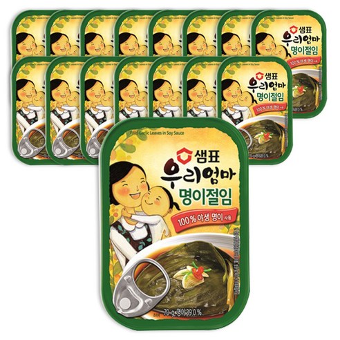 샘표 우리엄마 명이절임, 70g, 16개