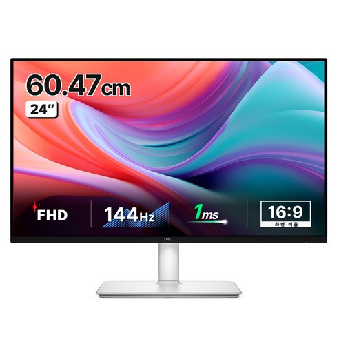 델 FHD IPS 144Hz 스피커 피벗 24 Plus 모니터, 60.47cm, S2425HSM