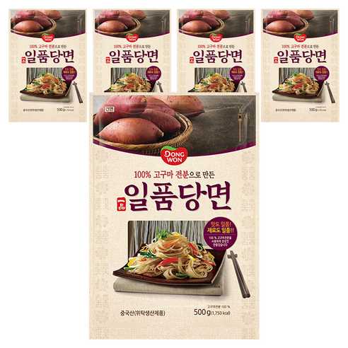 동원 일품당면, 500g, 5개