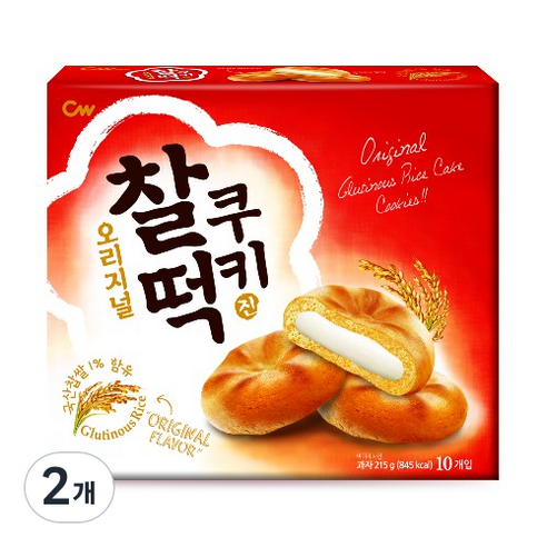 청우 찰떡 쿠키 오리지날, 215g, 2개