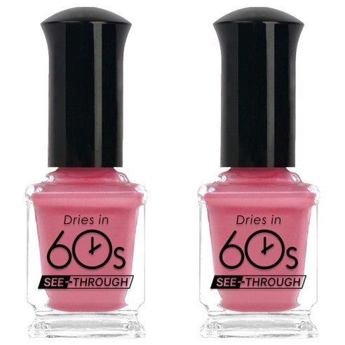 위드샨 60초 컬러 매니큐어 시스루 타입, 다프네, 9ml, 2개