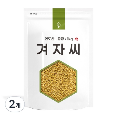 자연초 겨자씨, 1kg, 1개입, 2개