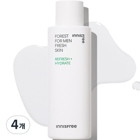 이니스프리 포레스트 포맨 프레시 스킨, 4개, 180ml