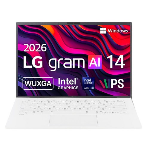 LG전자 2026 그램 AI 14 코어Ultra5, 에센스 화이트, 14Z90U-GS5CK, 256GB, 16GB, WIN11 Home
