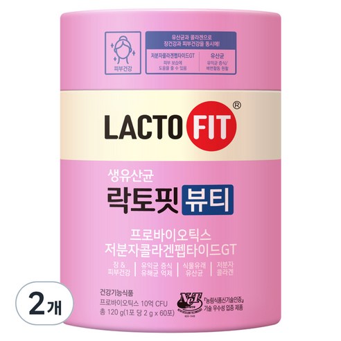 락토핏 뷰티 생유산균 60개입, 120g, 1개