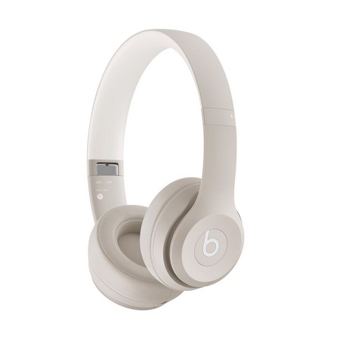 Apple Beats Solo 4 온이어 무선 헤드폰, 샌드스톤