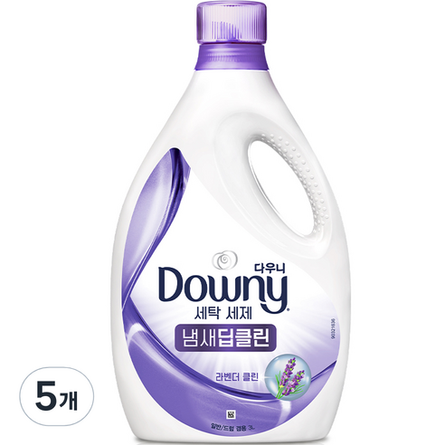 다우니 프리미엄 세탁세제 액체형 냄새딥클린 라벤더클린 본품, 5개, 3L