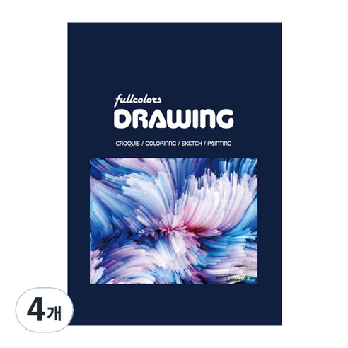 fullcolors 뜯어쓰는 전문가용 스케치북 200g 랜덤 발송, 5절, 16매, 4개
