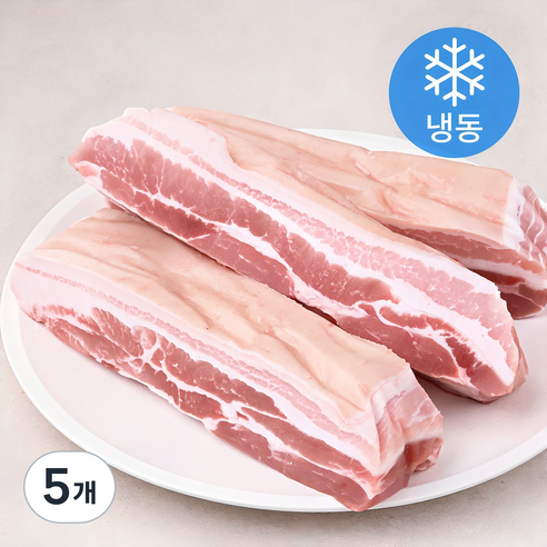미트코리아 오겹살 수육용 덩어리 (냉동), 5개, 2kg