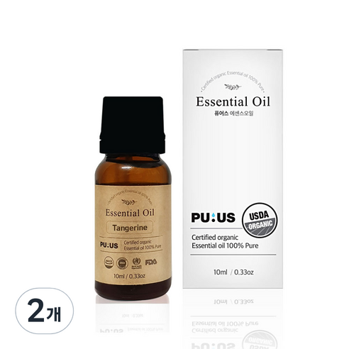 퓨어스 텐져린오일, 10ml, 2개