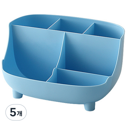 잇홈 멀티 6분할 스토리지 박스, 5개, 블루