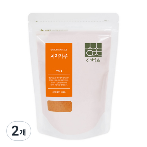신선약초 치자가루, 2개, 400g